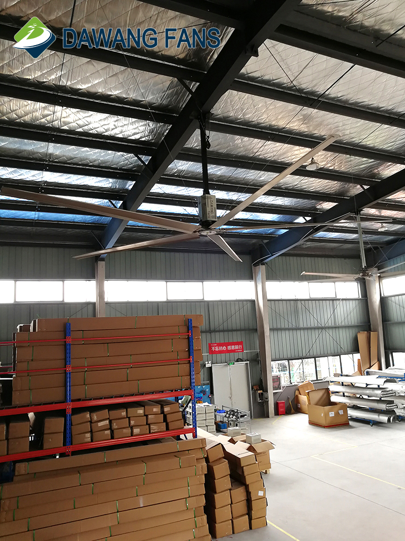 73m huge industrial ceiling fan with 5pcs blades for workshop and warehouse