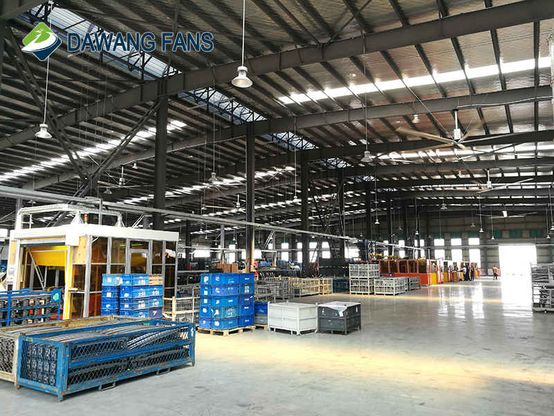 large industrial ceiling fan with high strength blades high volume low speed