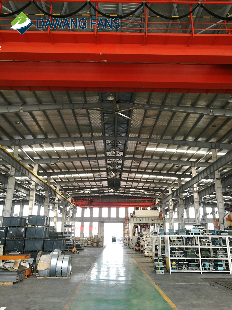 20ft 6100mm big HVLS industrial warehouse factory DC ceiling fan manufacturer