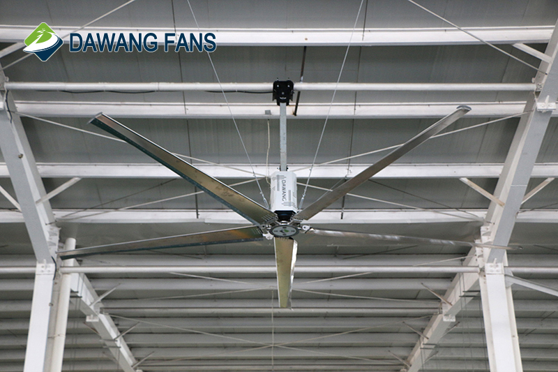 24ft big ventilation industrial hvls ceiling fan with 5 blades