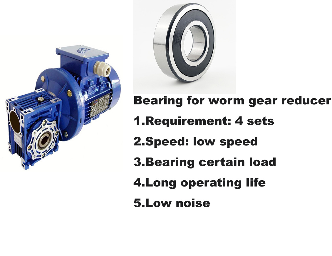 Bearing for worm gear reducer 6206 2RS CO HG01 deep groove ball bearing