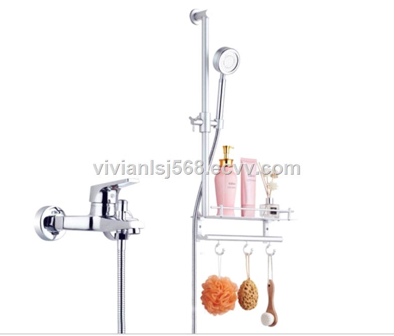 Bathroom simple shower set sprayer head wall mounted mixer shower tap China factory