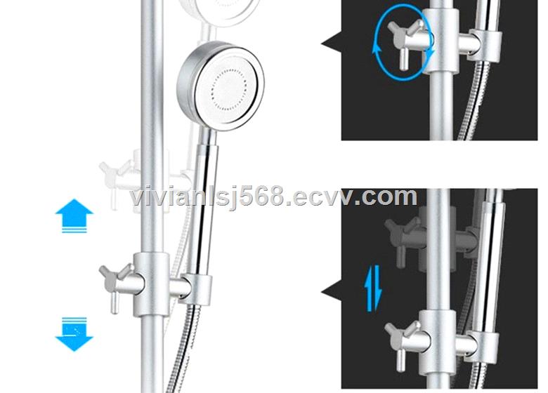 Bathroom simple shower set sprayer head wall mounted mixer shower tap China factory