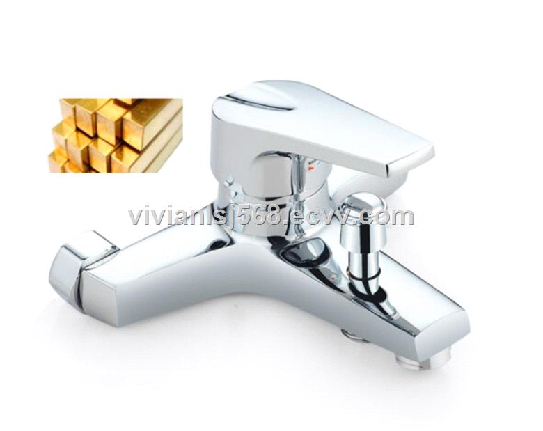 Bathroom simple shower set sprayer head wall mounted mixer shower tap China factory