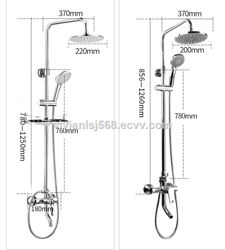 High quality big rainfall bathroom shower set wash toilet sprayer head shower