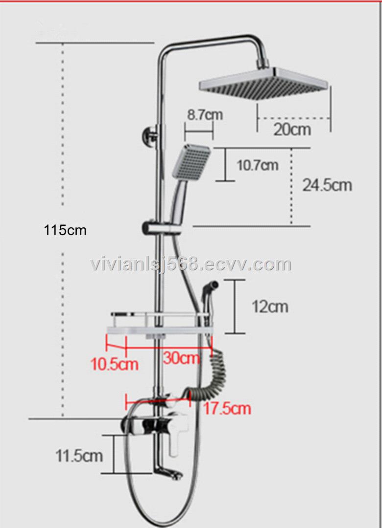 Shower set bathroom hand shower wash hair head shower sprayer