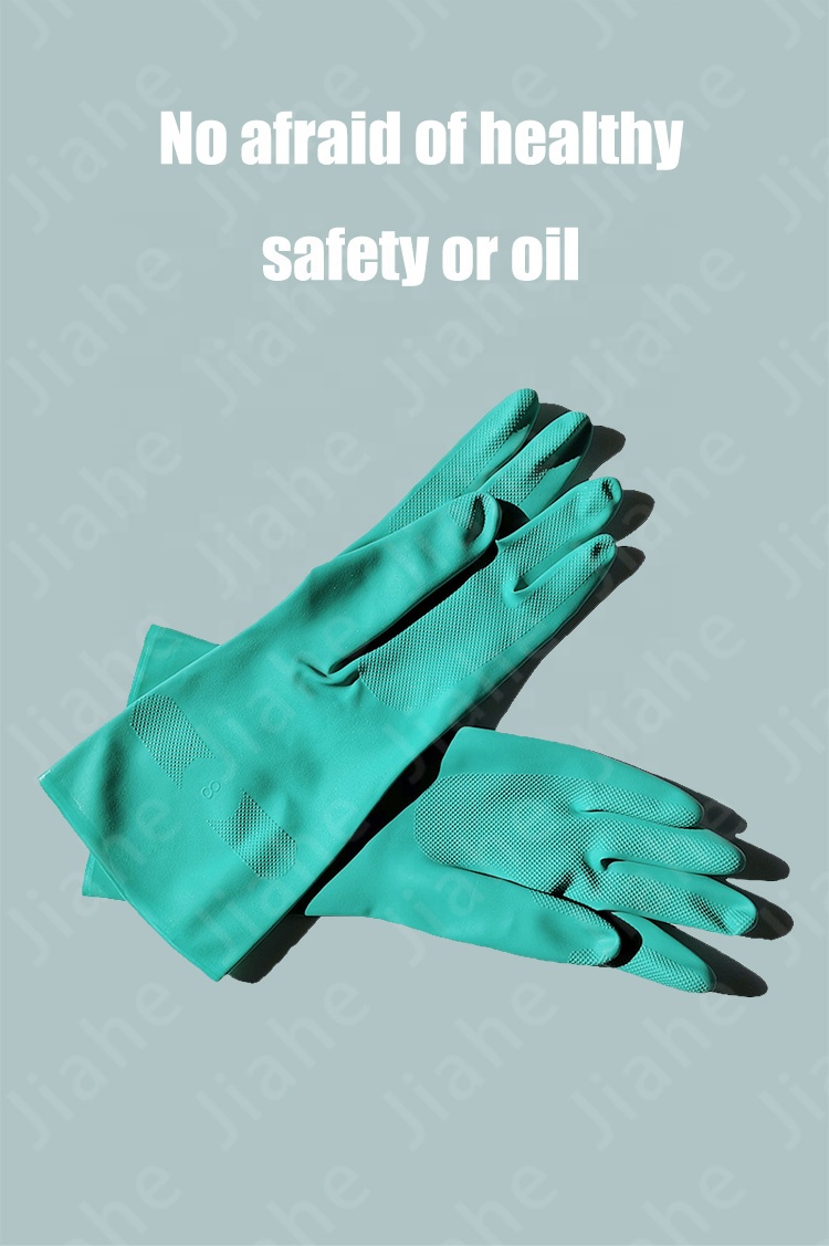 13Mil Green Medical Examination Nitrile Coated Gloves