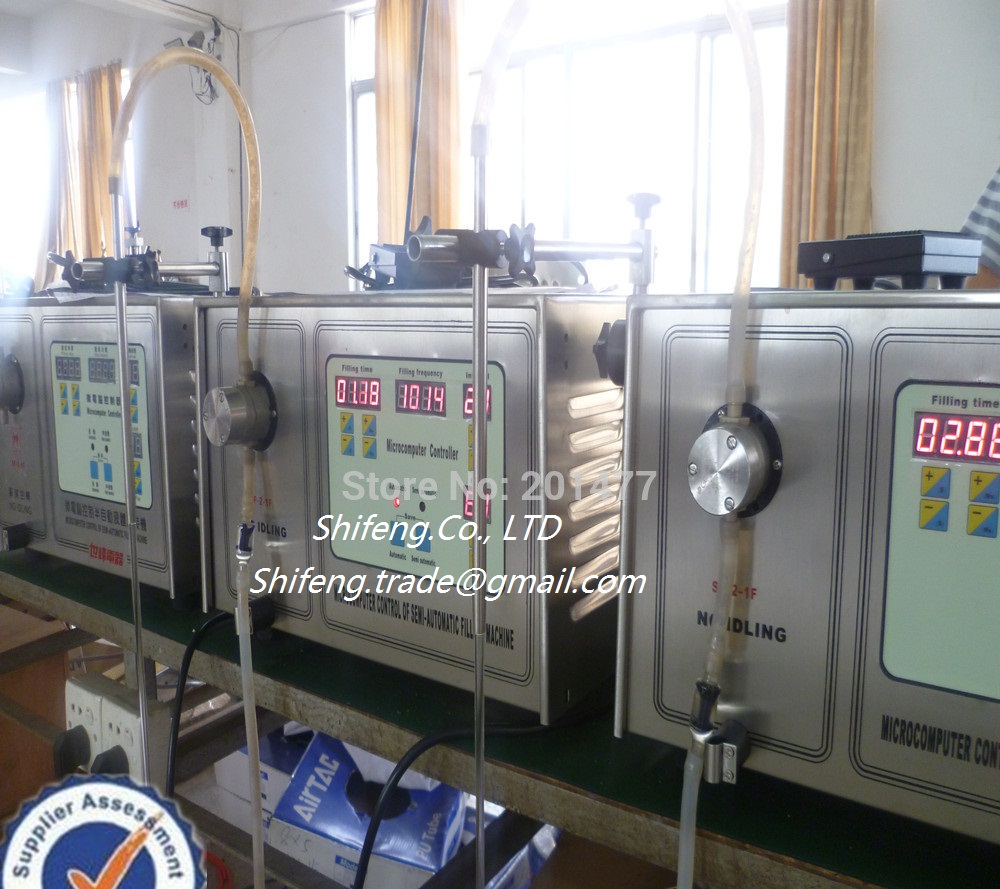 SF21 Semi Automatic Water Oil Liqud Filling Machine with Single Nozzle for Small Business