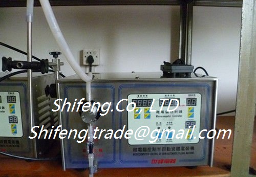 SF21 Semi Automatic Water Oil Liqud Filling Machine with Single Nozzle for Small Business