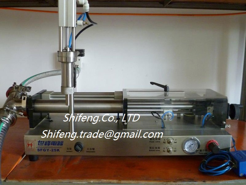 SFGY Explosionproof Type Full Pneumatic Semiautomatic Liquid Drinks Oil Filling Machine Series