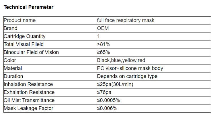 respirator full face anti gas dust respiratory protection NBC mask