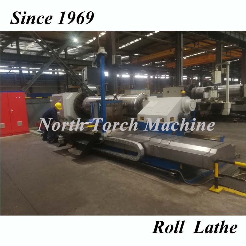 Heavy Duty Horizontal Roll Turning Lathe Machine for facinggrooving steel rollcylindershaft