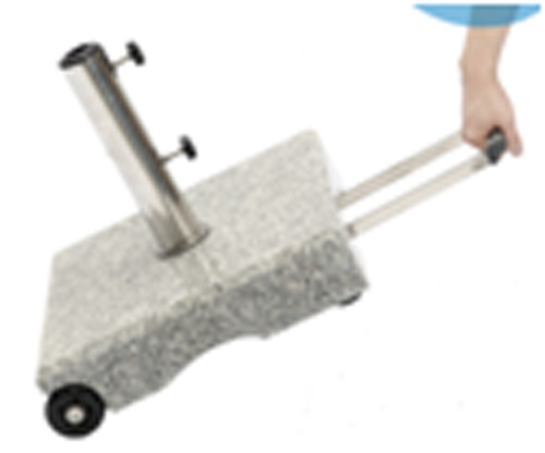 High Quality Gray Solid Granite Stone Outdoor Patio Umbrella Parasol Base 70KG70GS66B