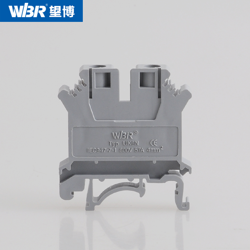 DIN rail tmerinlas block UK6N connector