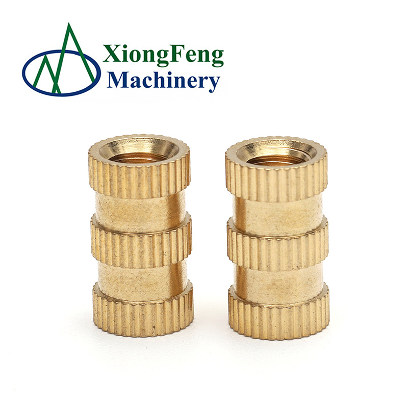 Brass Thruthreaded pressfit inserts nut for plastic threaded knurled brass insert nut m4 brass insert