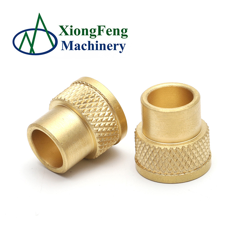 Customized nonstanderd thread knurled brass insert nut