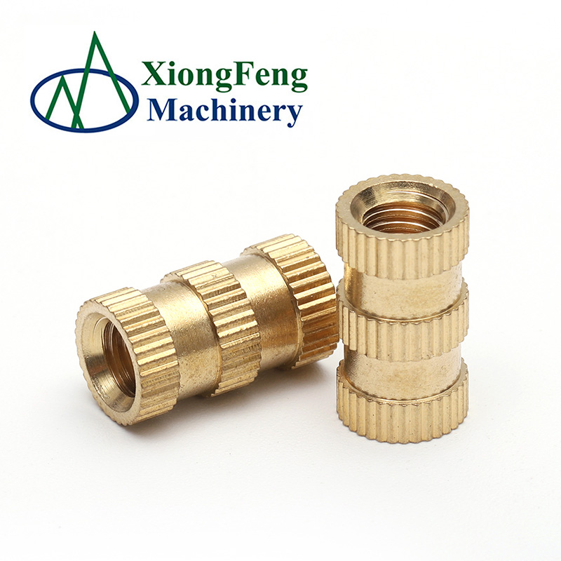 Brass Thruthreaded pressfit inserts nut for plastic threaded knurled brass insert nut m4 brass insert
