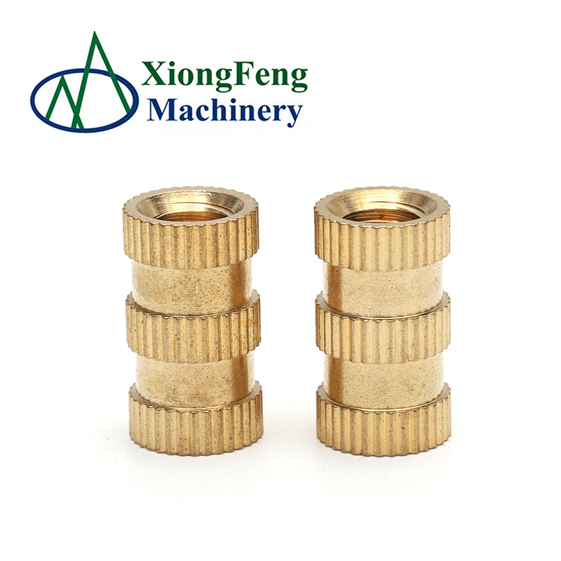 Brass Thruthreaded pressfit inserts nut for plastic threaded knurled brass insert nut m4 brass insert