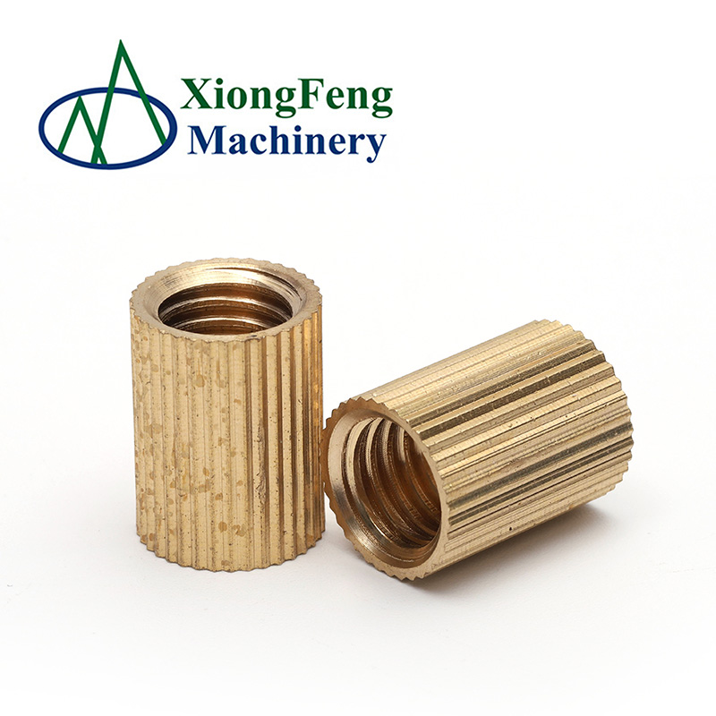 High Precision selflocking brass Knurled nuts for PCB m3 brass inserts