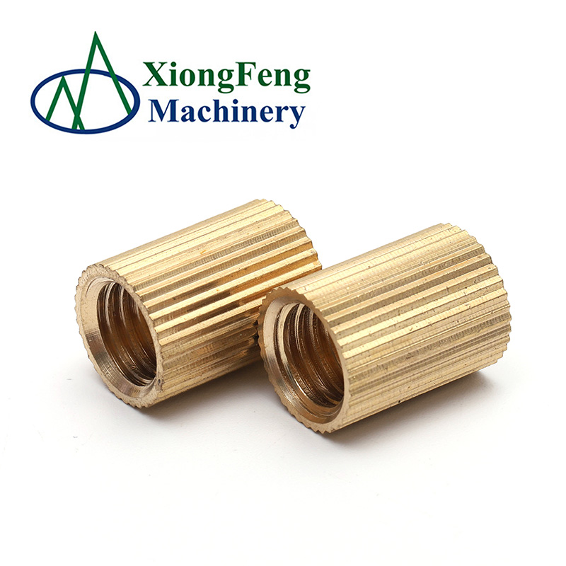 High Precision selflocking brass Knurled nuts for PCB m3 brass inserts