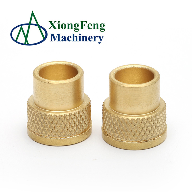 Customized nonstanderd thread knurled brass insert nut