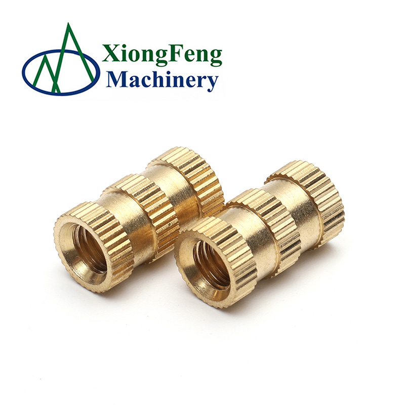 Brass Thruthreaded pressfit inserts nut for plastic threaded knurled brass insert nut m4 brass insert