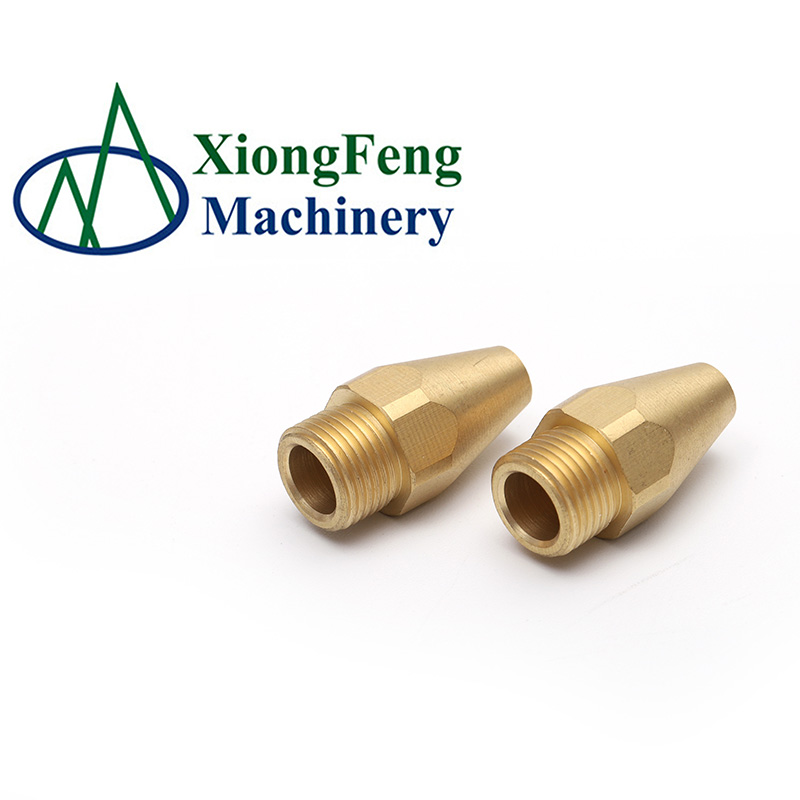 Custom good quality all kinds of turning machining brass spray nozzle parts Hardware Parts Fitting Pipe Connector