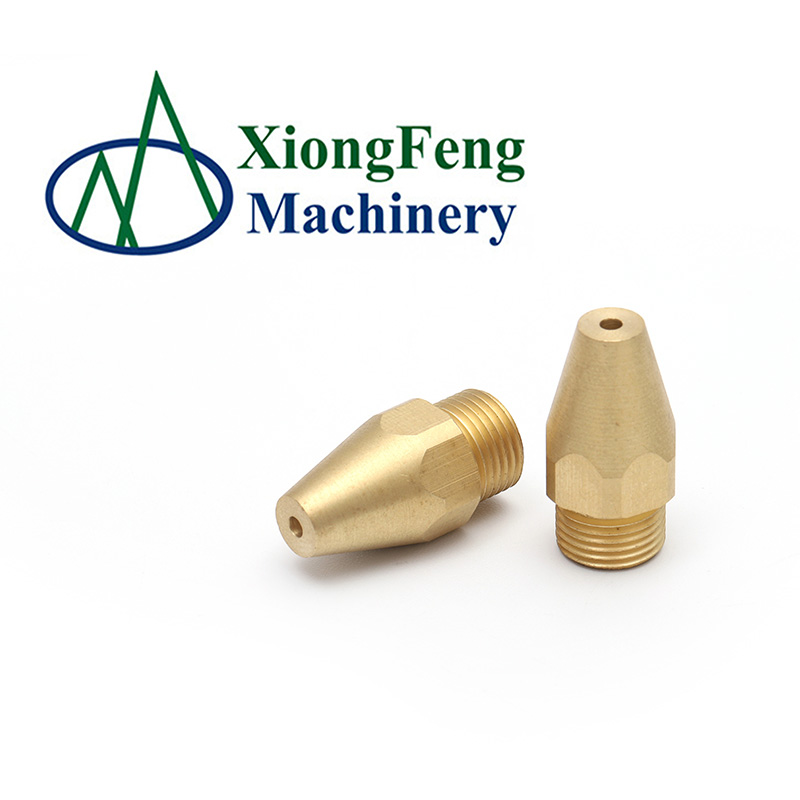 Custom good quality all kinds of turning machining brass spray nozzle parts Hardware Parts Fitting Pipe Connector