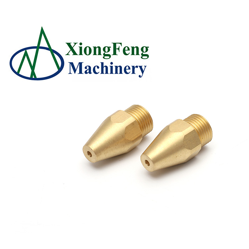 Custom good quality all kinds of turning machining brass spray nozzle parts Hardware Parts Fitting Pipe Connector