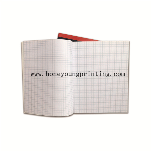 Soft cover 5x5mm square staple binding exercise book 212244896 feuilles with canlenda and multiplication table