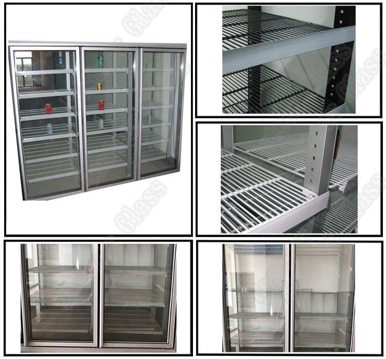 ReachIn Glass Half Swing Door for RefrigeratorFreezer with LED