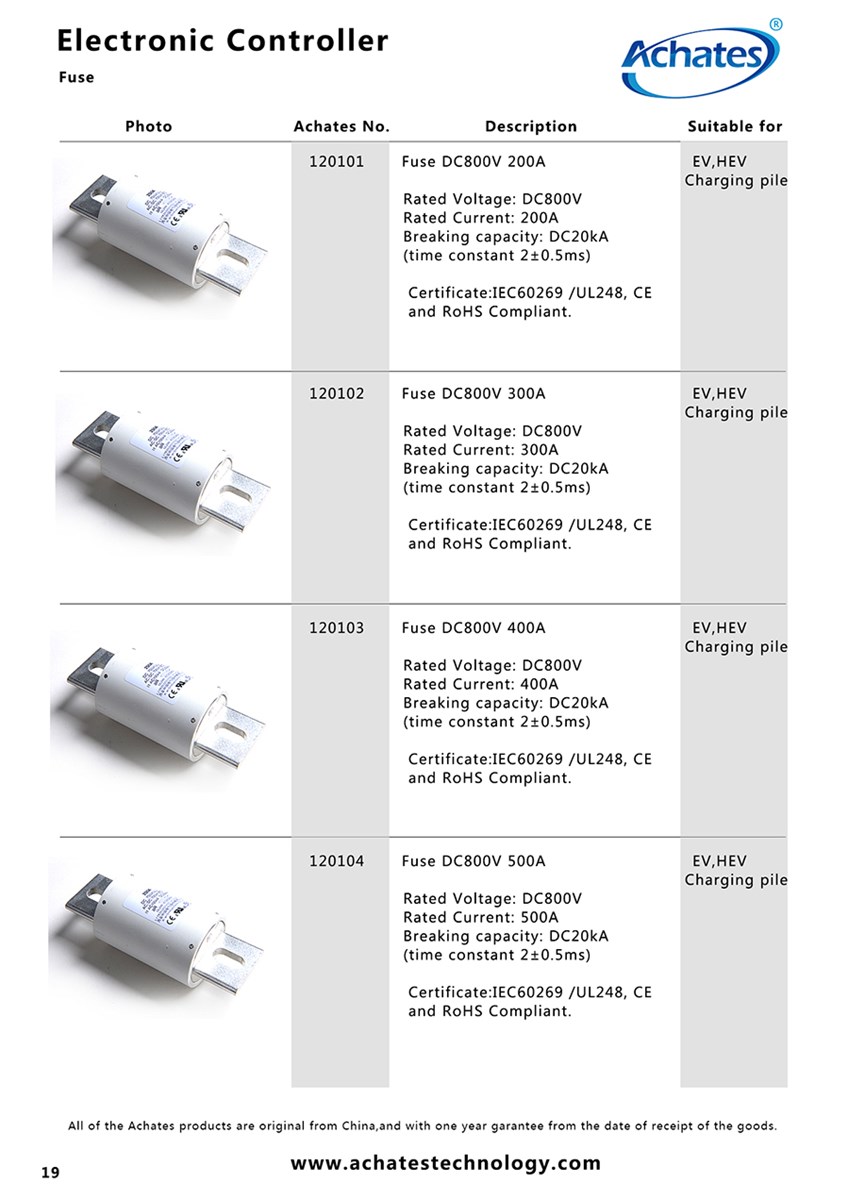 Fuse Voltage DC800V Current 125630A