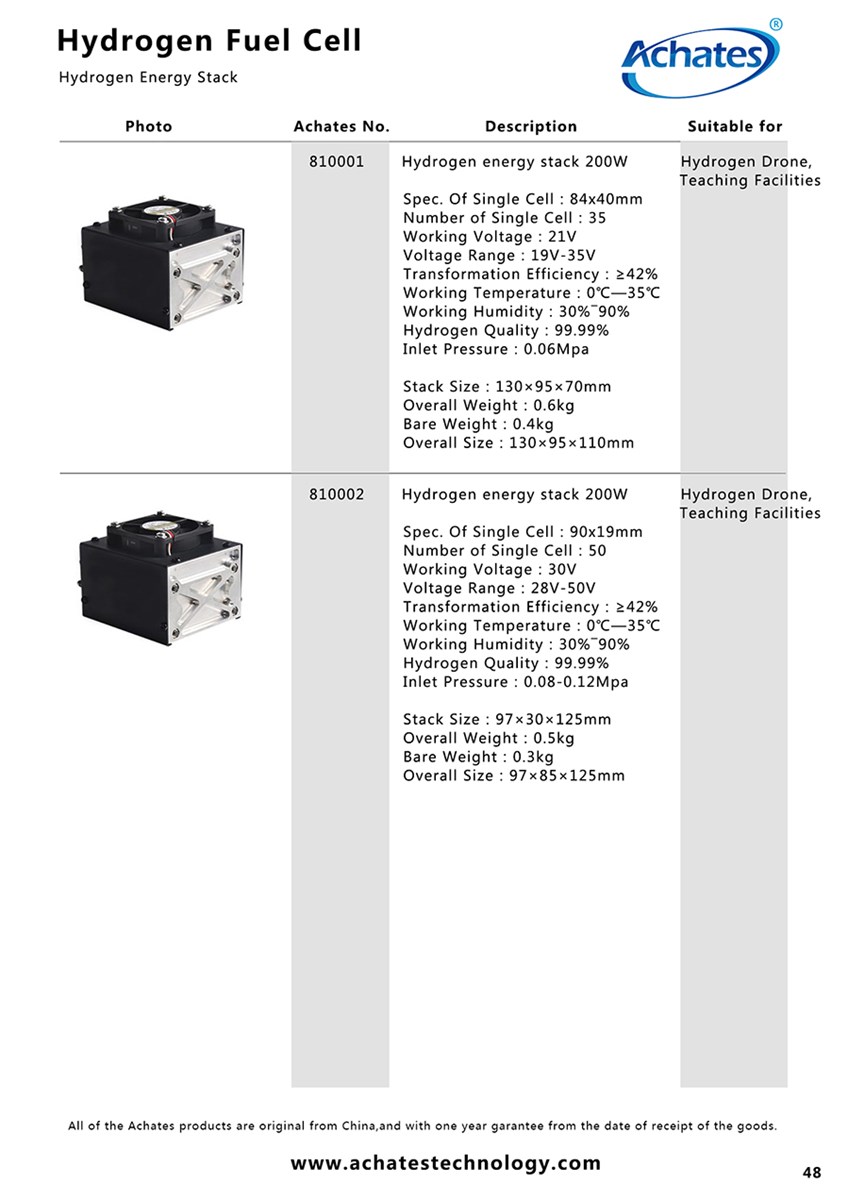 Hydrogen energy stack 500W Fuel cell