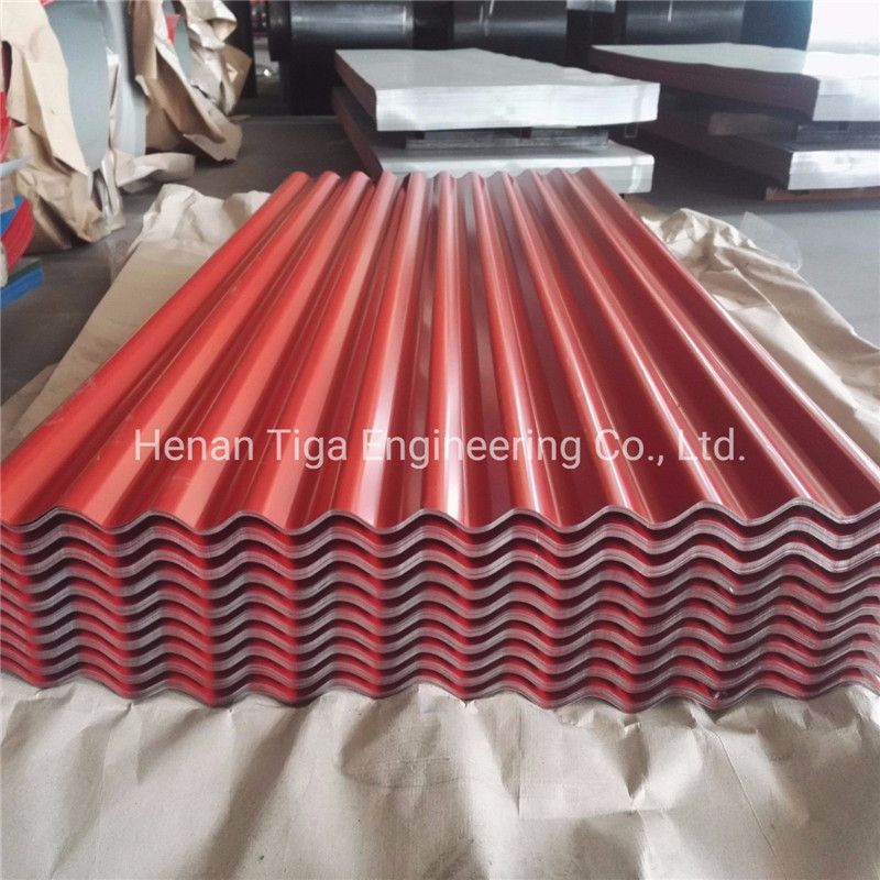 Wave Corrugated Galvanized Color Coated Steel Roofing Sheets for House