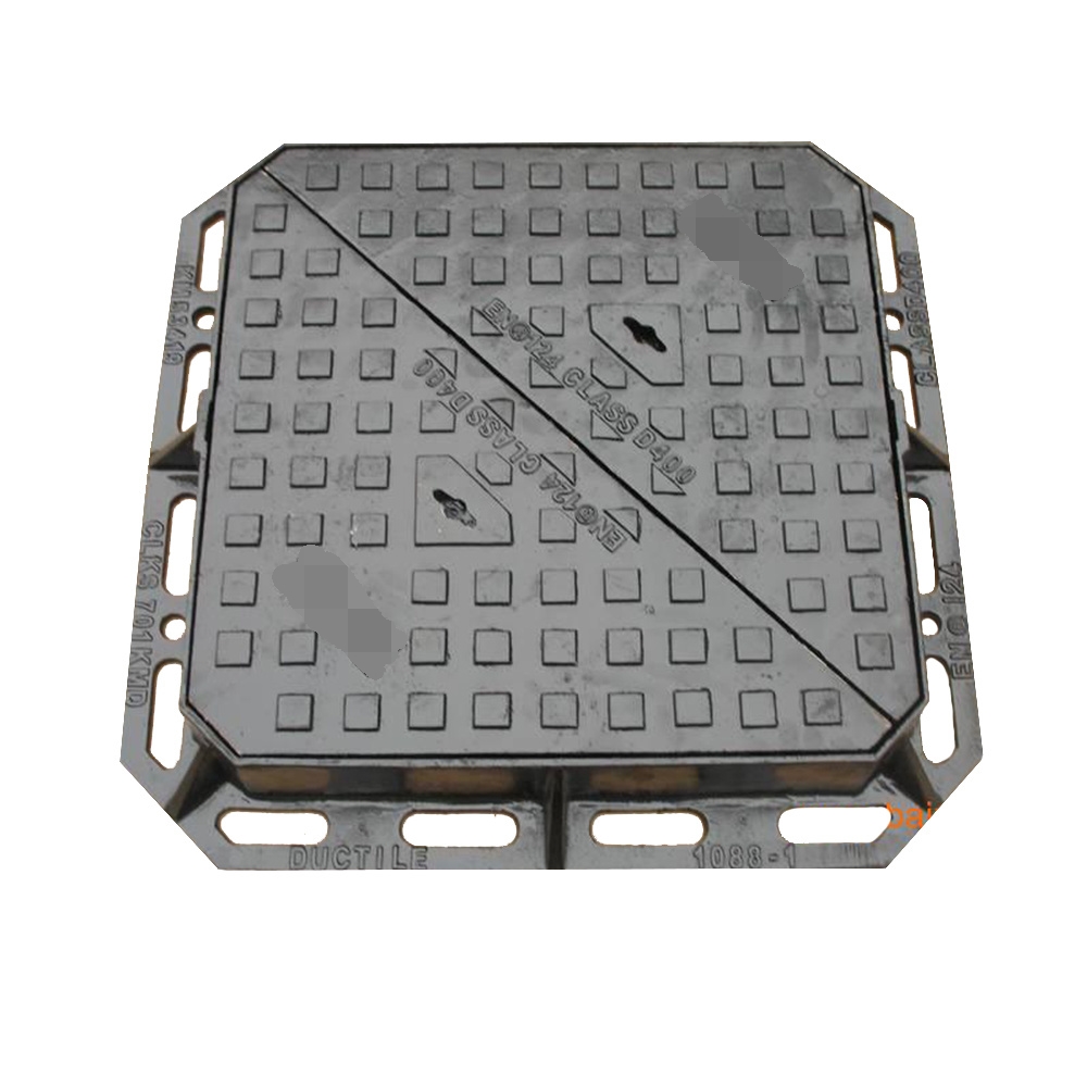 Cast Iron Casting ManholeCover with Frame B125 C250 D400