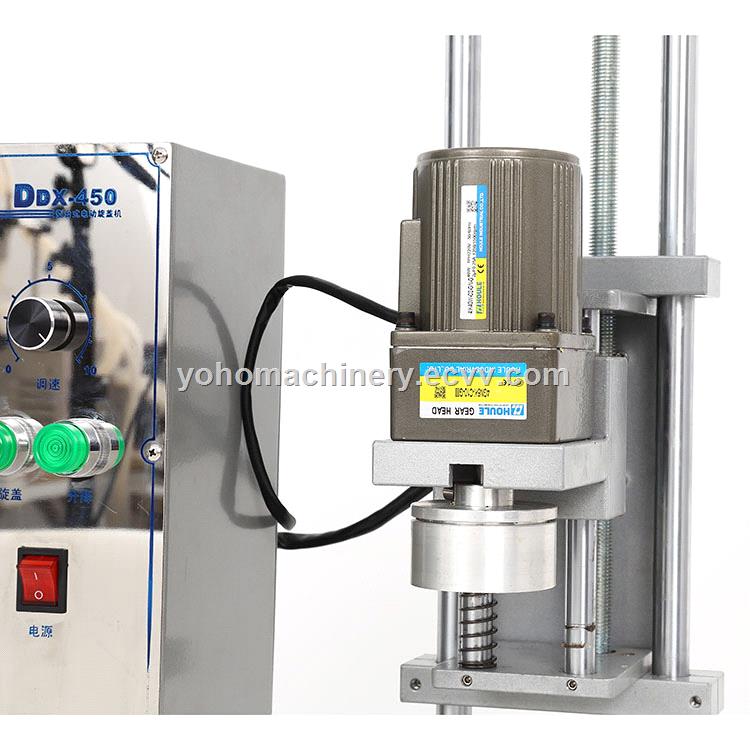 DDX450 Hot sale professional manufacturer glass jarbottle twist off cap vacuum capper machine for sale