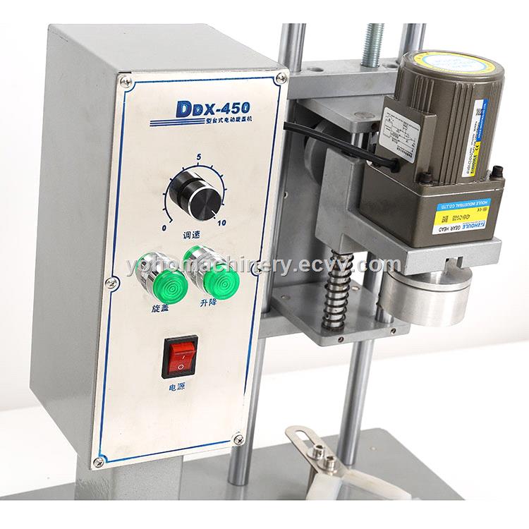 DDX450 Hot sale professional manufacturer glass jarbottle twist off cap vacuum capper machine for sale