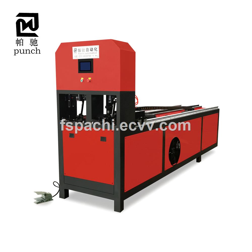 Manufacturer supermarket shelves square tube round pipe cnc automatic hole punching machine