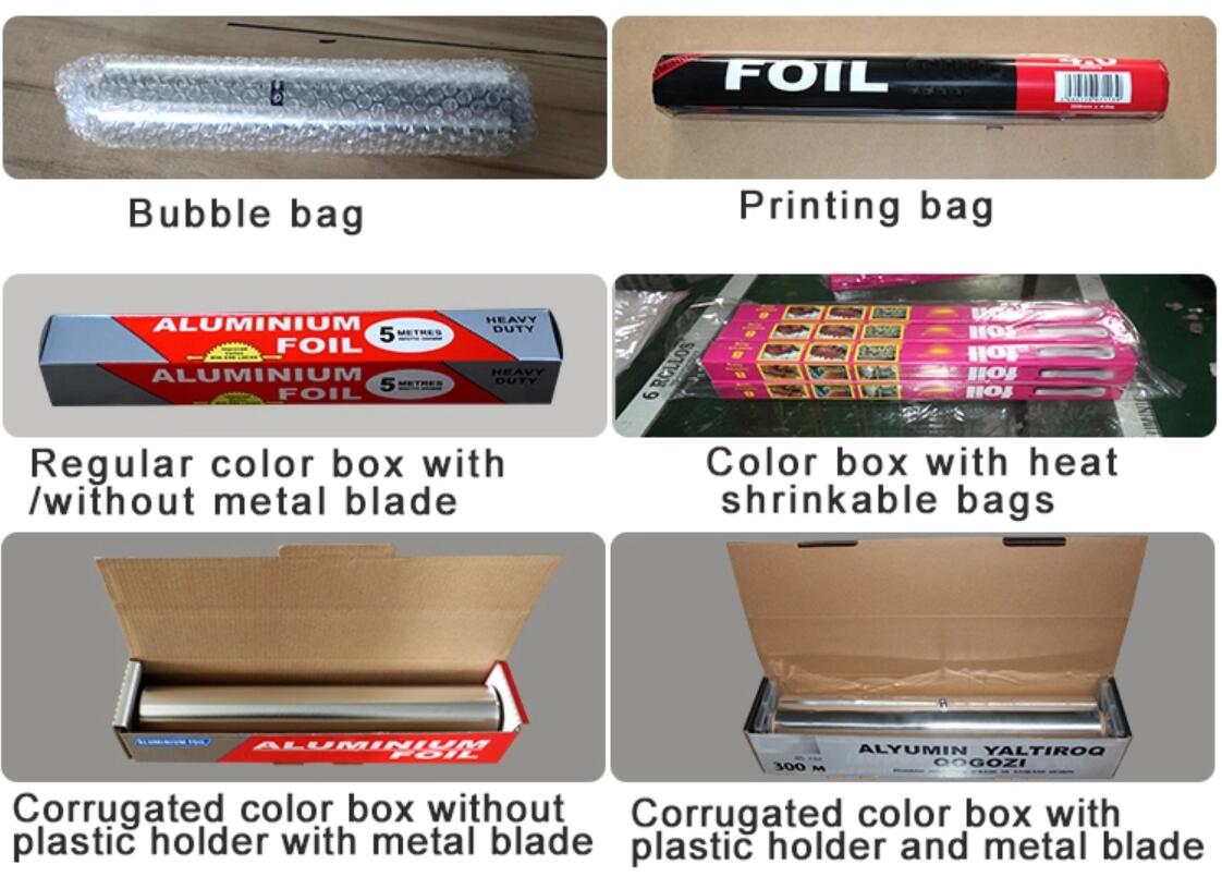 customized food grade household Catering 8011 aluminum foil roll for food packaging cooking frozen barbecue