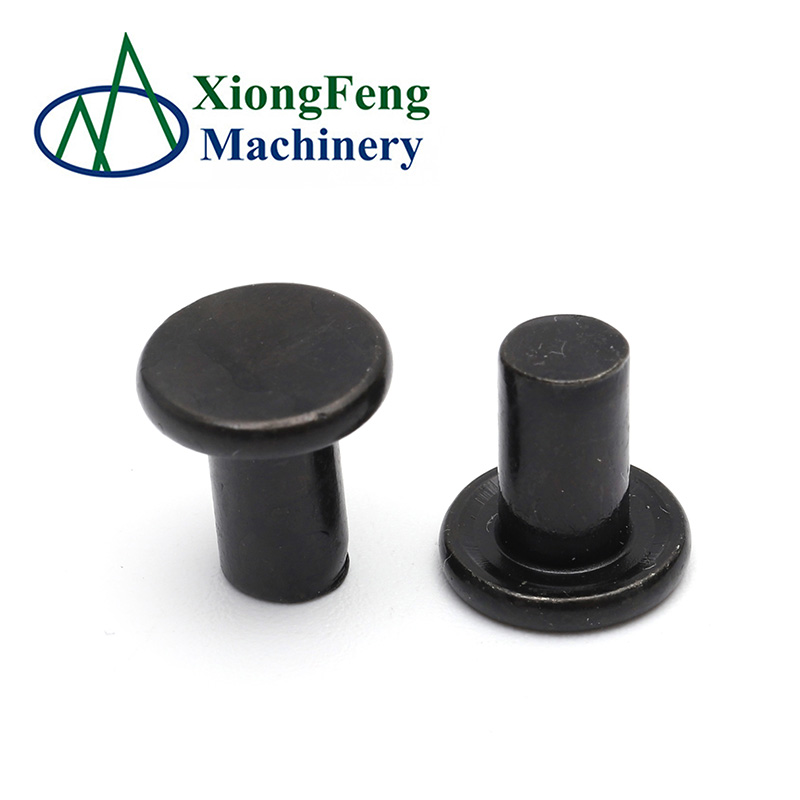 Cold heading rivets bolts car parts fasteners with steel aluminum brass material dome head copper rivets