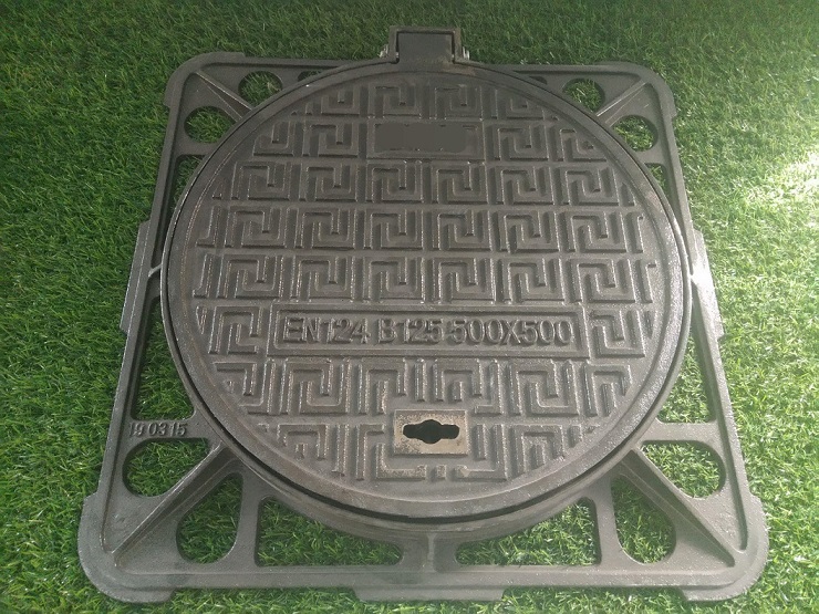 Ductile Iron Manhole Cover with Frame Jufeng Casting