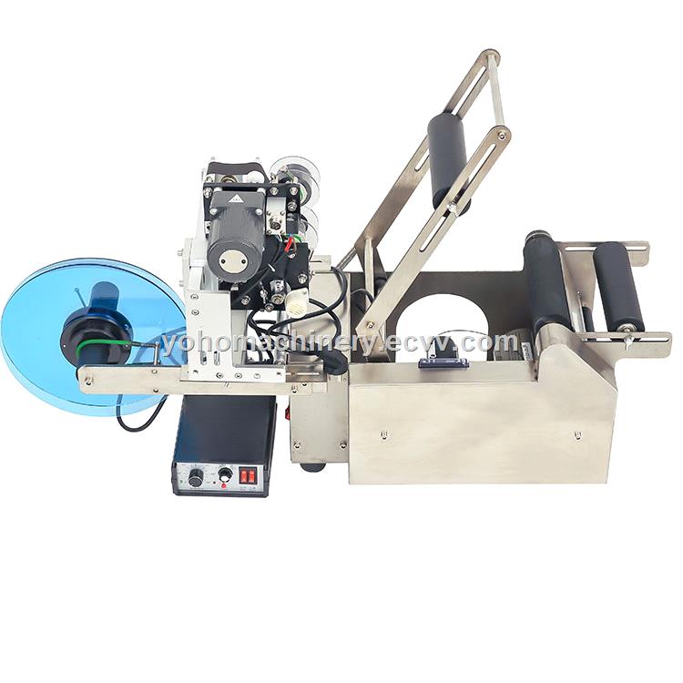 High Performance semi automatic round bottle labeling machine with code printer
