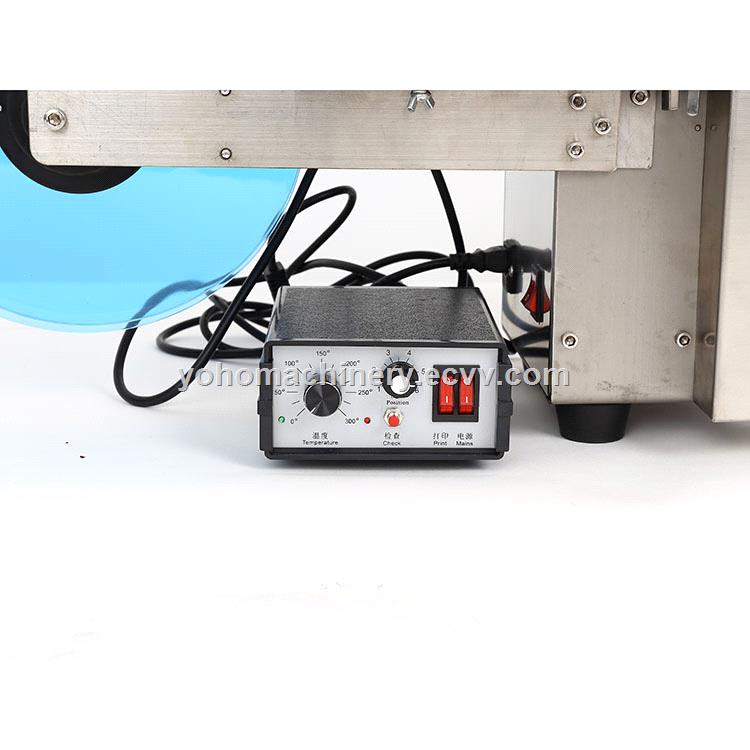 High Performance semi automatic round bottle labeling machine with code printer