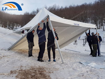 Outdoors aluminum frame pagoda marquee tent for wedding event
