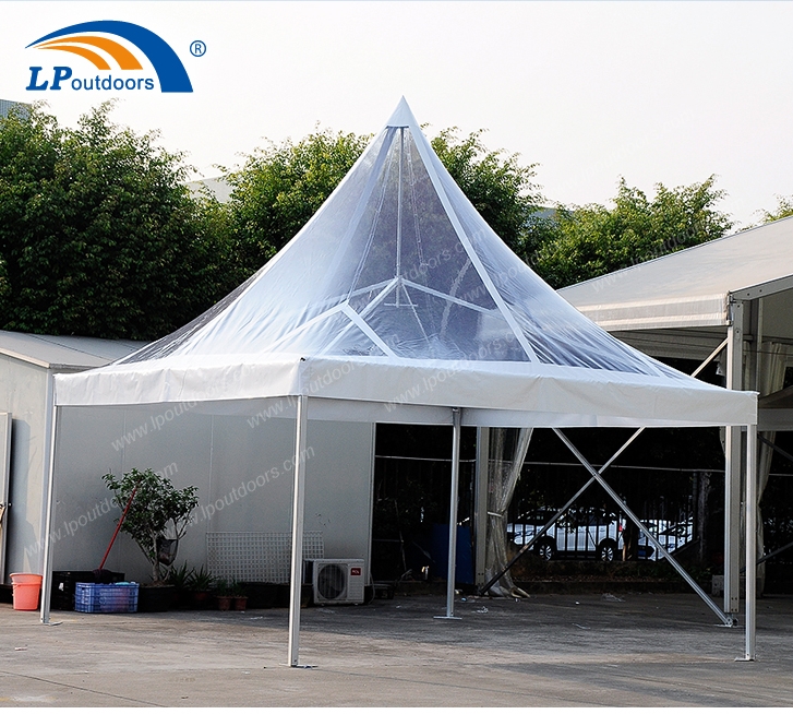 Outdoors aluminum frame pagoda marquee tent for wedding event
