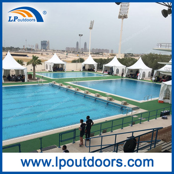 Outdoors aluminum frame pagoda marquee tent for wedding event