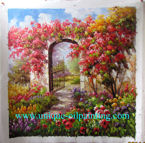 oil painting garden oil painting landscape oil painting