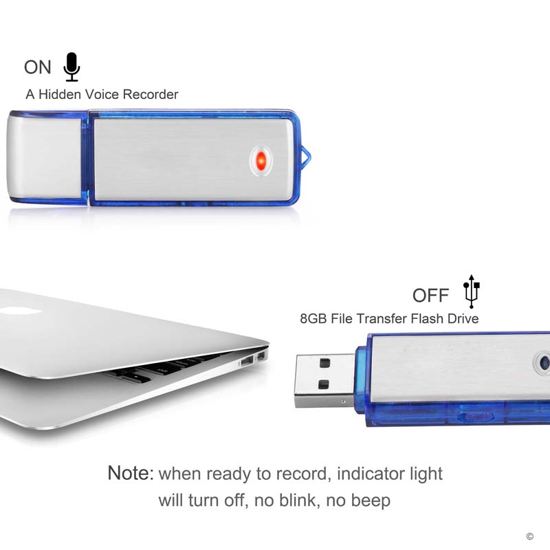 Usb Digital Voice Recorder 8GB USB Flash Drive for Meetings