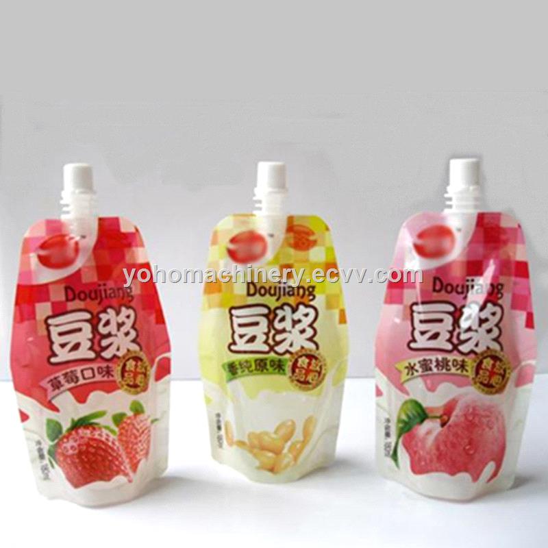 automatic rotary filling capping machine for ice cream stand up filling and capping machine