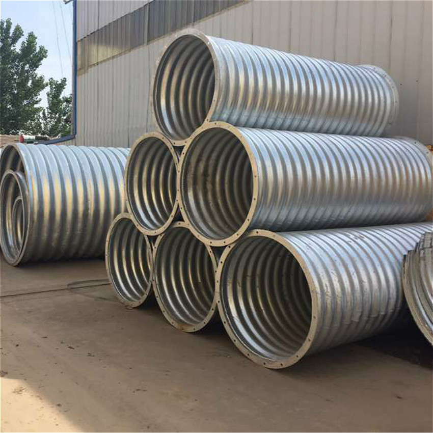 Corrugated culvert pipe used for bridgetunnleroad